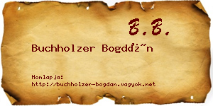 Buchholzer Bogdán névjegykártya